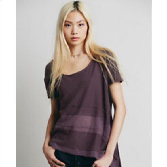 Free People Tops - • free people oversized short sleeve •